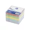 Kockatömb 8x8x6,5cm, ragasztás nélküli, transzparens tartóban színes pasztell 8x8x6,5cm, Bluering® – Tonerklinika Debrecen