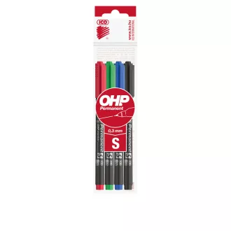 Alkoholos marker készlet, S, OHP Ico, 4 klf.szín – Tonerklinika Debrecen