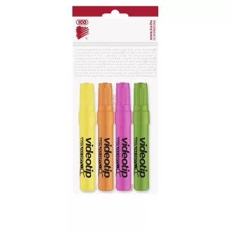 Szövegkiemelő 1-4mm, Videotip Ico, 4 klf.szín – Tonerklinika Debrecen