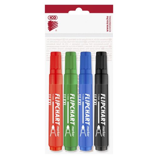 Flipchart marker vízbázisú 3mm, kerek Artip11XXL, 4 klf.szín 