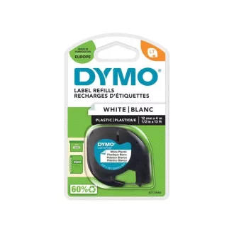 Feliratozógép szalag Dymo Letratag S0721660/59422 12mmx4m ORIGINAL fehér – Tonerklinika Debrecen