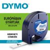 Feliratozógép szalag Dymo Letratag S0721660/59422 12mmx4m ORIGINAL fehér