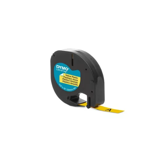 Feliratozógép szalag Dymo Letratag S0721620/59423 12mmx4m, ORIGINAL sárga – Tonerklinika Debrecen