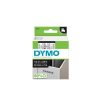 Feliratozógép szalag Dymo D1 S0720500/45010 12mmx7m, ORIGINAL, fekete/víztiszta 