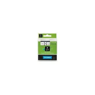 Feliratozógép szalag Dymo D1 S0720930/53713 24mmx7m, ORIGINAL, fekete/fehér – Tonerklinika Debrecen