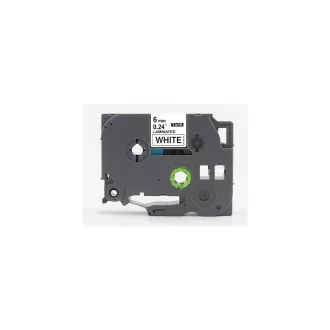 Feliratozógép szalag Brother TZE211 6mm ECO fekete/fehér
