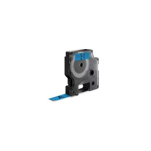 Feliratozógép szalag Dymo D1 S0720560/45016 12mmx7m, ORIGINAL, fekete/kék – Tonerklinika Debrecen