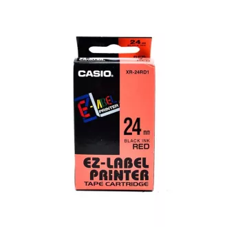 Feliratozógép szalag XR-24RD1 24mmx8m Casio piros/fekete – Tonerklinika Debrecen