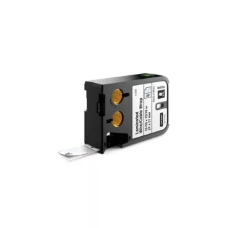 Feliratozógép szalag Dymo XTL 1868704 21mmx21mm, ORIGINAL, poliészter, fehér/fekete – Tonerklinika Debrecen