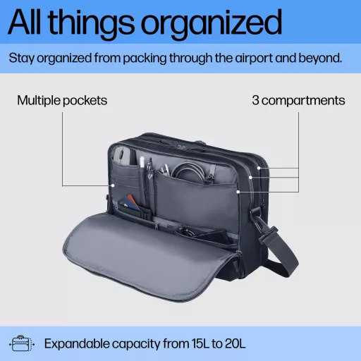 HP Travel Plus 15L 14inch Laptop utazótáska, vízlepergető