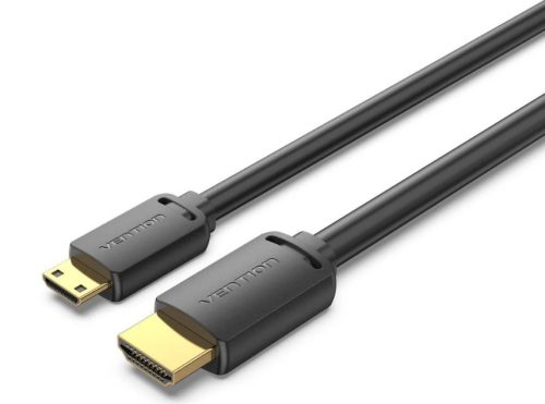 Vention mini HDMI/M -> HDMI/M (4K,HD, fekete), 2m, kábel