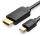 Vention HDMI/M -> HDMI/F (8K,hosszabbító, fekete), 1,5m, kábel