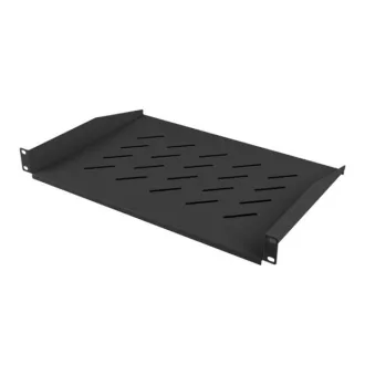   Lanberg AK-1008-B 19 1U MÉLY:315mm MAX:25kg terhelhetőségű 2 ponton rögzíthető fix fekete tálca
