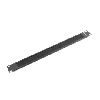 Lanberg AK-1101-B 19 1U fésűs fekete kábelbevezető panel
