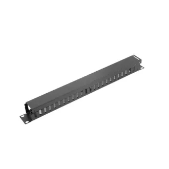 Lanberg AK-1201-B 19 1U fekete csatornás kábelrendező
