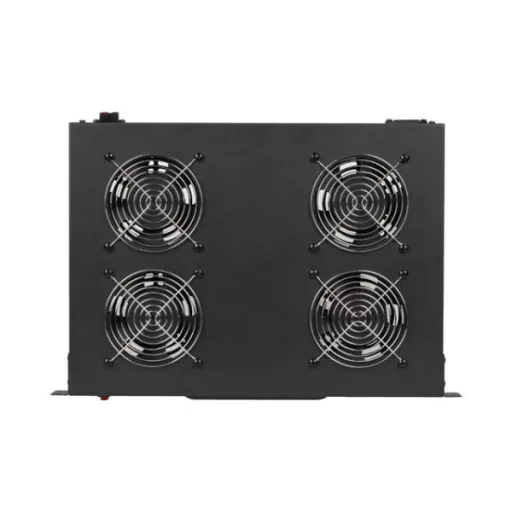 Lanberg AK-1503-B 19 1U 4x ventilátor + termosztát ventilátor egység LCD kijelzővel