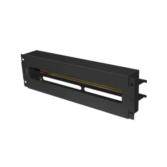   Lanberg AK-VDP103-B 19 3U DIN sínes fedeles fekete kismegszakító tartó panel