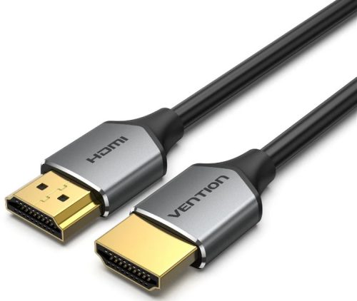 Vention HDMI/M -> HDMI/M,  (ultravékony,szürke alu), 2m, kábel