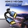 Vention HDMI/M -> HDMI/M (8K, alu, kék), 1,5m, kábel