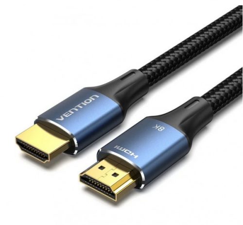 Vention HDMI/M -> HDMI/M (8K, alu, kék), 5m, kábel