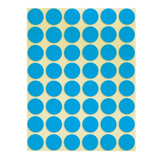 Etikett címke, o18mm, jelölésre, 24 címke/ív, 44 ív/doboz, Avery kék – Tonerklinika Debrecen