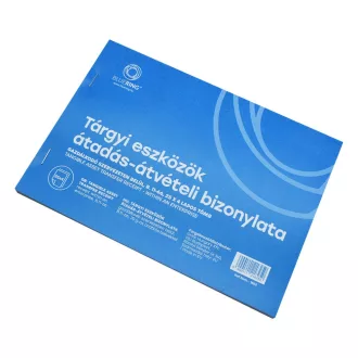 Tárgyi eszköz átadás átvétel bizonylat gazdálkodó szervezeten belül 25x4lapos A5, fekvő B.11-66 Bluering® – Tonerklinika Debrecen