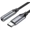 Vention USB-C/M -> 3.5mm/F , (fülhallgató, alu,szürke), 1m, kábel