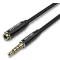 Vention 3.5mm jack/M -> 3.5mm/F , (hosszabbító,audio,fekete),  5m, kábel