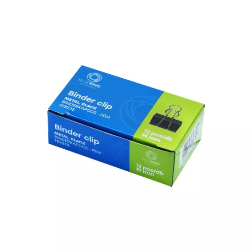 Binderkapocs 19mm, 12 db/doboz, Bluering® – Tonerklinika Debrecen