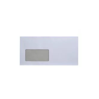 Boríték LC6/5 enyvezett bélésnyomott bal ablakos 35x90mm 114x229mm B20A20 külső záródású Bluering® fehér – Tonerklinika Debrecen