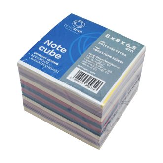 Kockatömb 8x8x6,5cm, ragasztás nélküli Bluering® színes – Tonerklinika Debrecen
