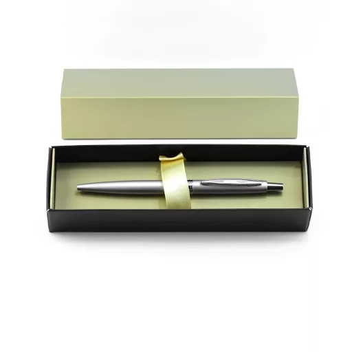 Golyóstoll 0,8mm, fém, rozsdamentes acél test, díszdobozban Bluering® Metal, írásszín kék – Tonerklinika Debrecen