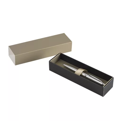 Golyóstoll 0,8mm, fém, rozsdamentes acél test, díszdobozban Bluering® Metal, írásszín kék – Tonerklinika Debrecen