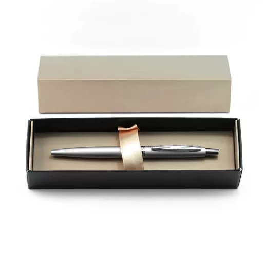 Golyóstoll 0,8mm, fém, rozsdamentes acél test, díszdobozban Bluering® Metal, írásszín kék – Tonerklinika Debrecen