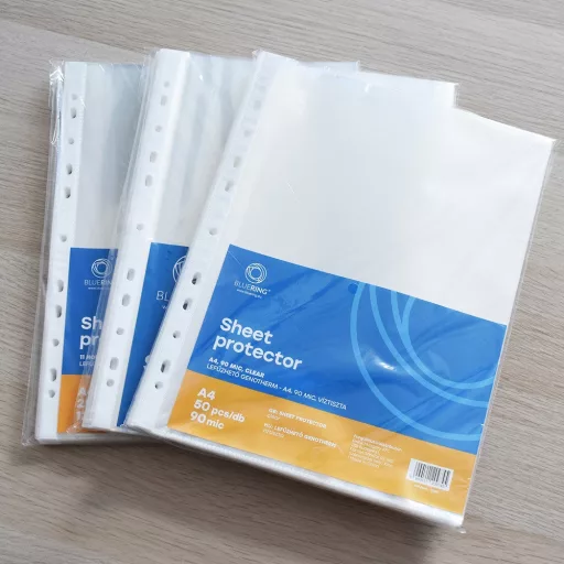 Genotherm lefűzhető, A4, 90 micron víztiszta Bluering® 50 db/csomag – Tonerklinika Debrecen