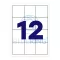 Etikett címke, 70x67,7mm, 100 lap, 12 címke/lap Bluering® – Tonerklinika Debrecen
