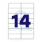 Etikett címke, 105x42,4mm, 100 lap, 14 címke/lap Bluering® – Tonerklinika Debrecen