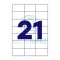 Etikett címke, 63,5x38,1mm, 100 lap, 21 címke/lap Bluering® – Tonerklinika Debrecen