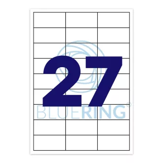 Etikett címke, 70x32mm, 100 lap, 27 címke/lap Bluering® – Tonerklinika Debrecen