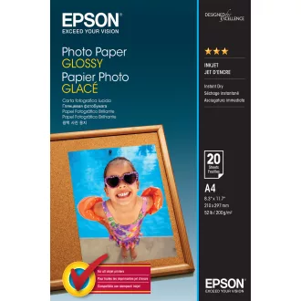 Epson fényes fotópapír (A4, 20 lap, 200g)
