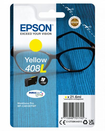 Epson T09K4 Tintapatron Yellow 21,6ml No.408L