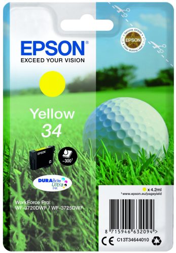 Epson T3464 Tintapatron Yellow 4,2ml No.34