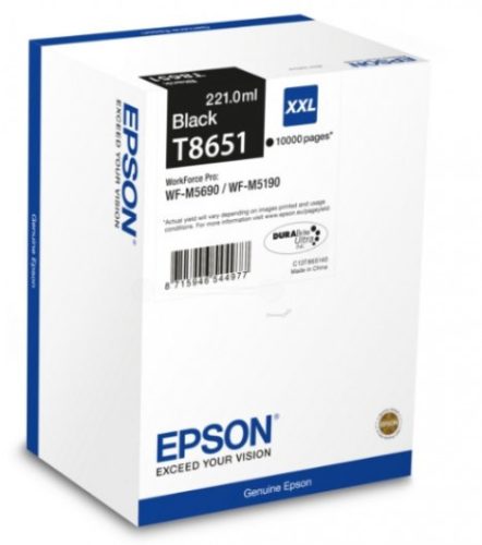 Epson T8651 Tintapatron Black 10.000 oldal kapacitás