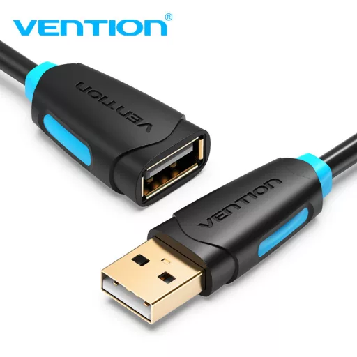 Vention USB-A 2.0/M -> USB-A 2.0/F 5m (hossz, PVC), kábel