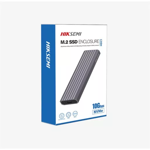 Hikvision HIKSEMI Külső ház M.2 - USB3.2, Type-C, Alumínium, Ezüst – Tonerklinika Debrecen