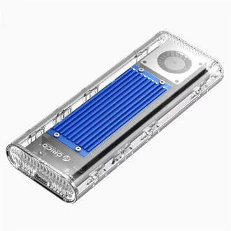   Orico Külső M.2 ház - TCM2-G20-BL (USB-A -> M.2 NVMe(M-key; B&M Key), Max.: 8TB, 20 Gbps, kék)