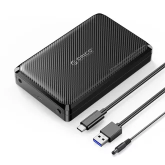 Orico Külső HDD/SSD Ház 2.5"/3,5" - DDW35-C3-EU-BK (USB-C to USB-A/C, Max.: 18TB, fekete) – Tonerklinika Debrecen