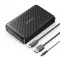 Orico Külső HDD/SSD Ház 2.5"/3,5" - DDW35-C3-EU-BK (USB-C to USB-A/C, Max.: 18TB, fekete) – Tonerklinika Debrecen