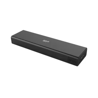 Silicon Power Külső SSD ház  - PD60 (M.2 PCIe NVMe SSD / M.2 SATA SSD, Type-C kimenet, Alu, Fekete) – Tonerklinika Debrecen