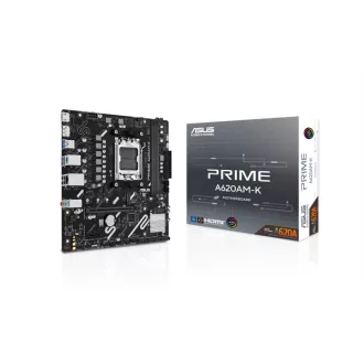   Asus Alaplap - AMD PRIME A620M-K AM5 (A620, 2xDDR5 7600+MHz, 1xGBE LAN, 1xM.2, 4xSATA3, VGA+HDMI)